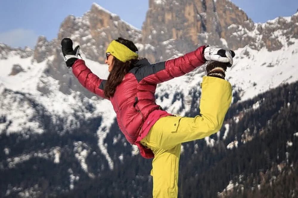 Jógový pobyt s lyžováním na 8 dní · Dolomites, Itálie